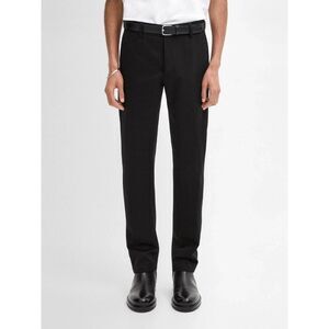 Massimo Dutti Men Pants EU 38 US 30 Black Twill Tapered Fit Trouser 0011/040 NWT